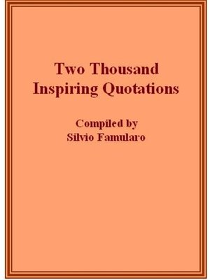 cover image of Two Thousand Inspiring Quotations